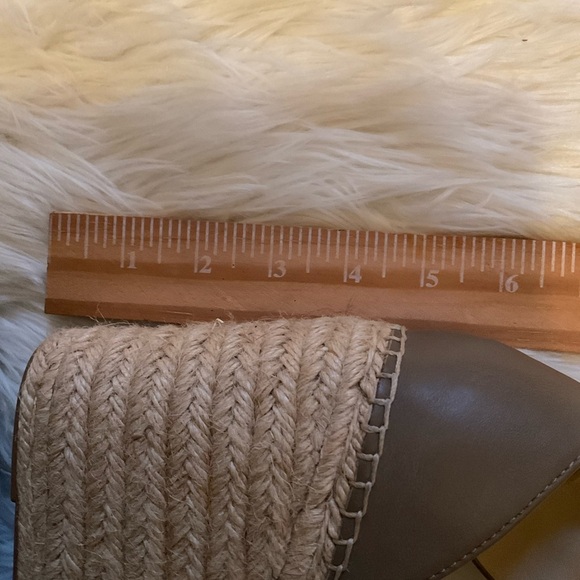 Marc Fisher Alita Platform Wedge Olive Green Espadrille Sandal Size 10 Summer - Picture 10 of 11